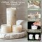 Snow Pearled-Candles with Wicks - White DIY Candle Sand (White) 0.1 x 0.1 x 0.1 inches